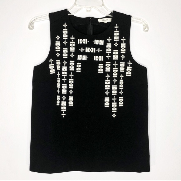 Madewell Stitchframe Ponte Black Tank Top Size XS - Picture 3 of 8